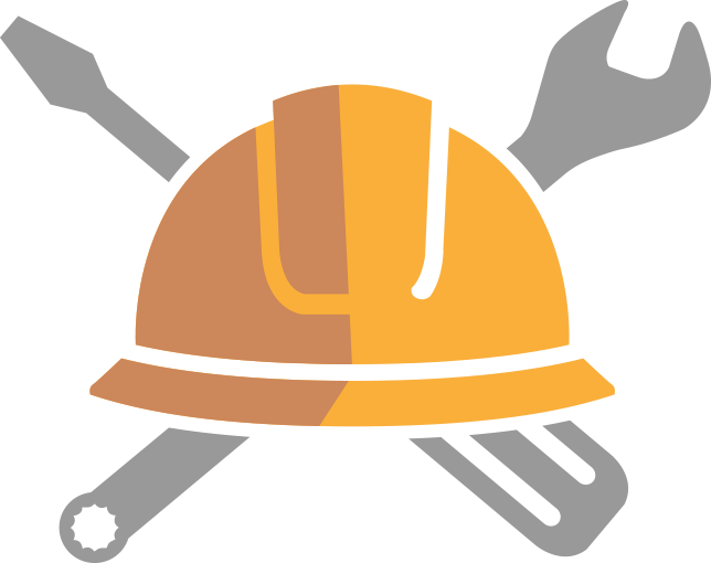 Icon of helmet and tools